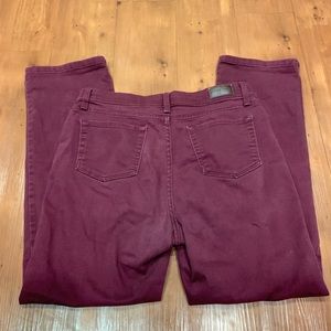 Lee Classic Fit Maroon Jeans